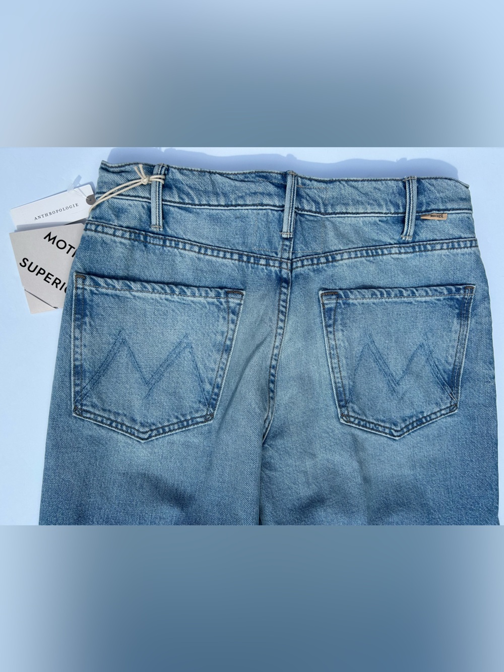 NWT🌷MOTHER Hustler Roller Ankle High-Rise Wide-Leg Jeans - Picture 11 of 15